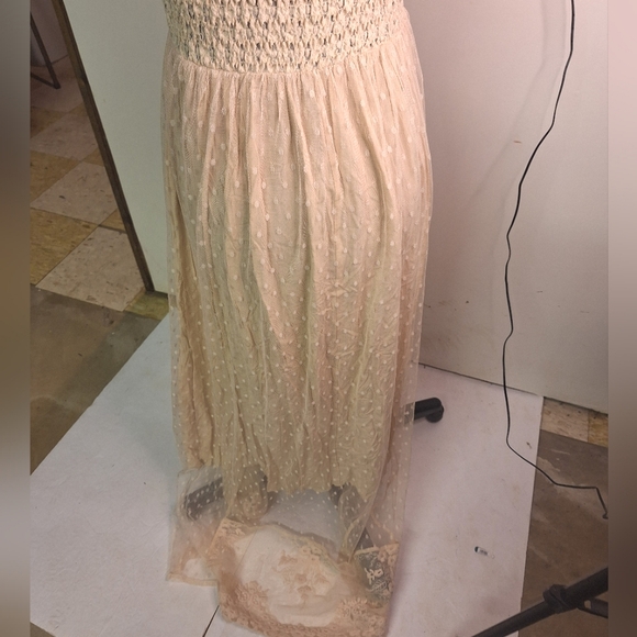 Magnolia Spegetti Strap Maxi Lacy Dress Size S - Picture 7 of 10
